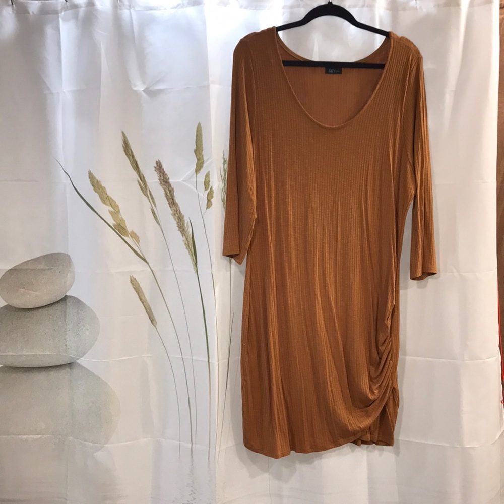 Goldenrod 3/4 Sleeve Dress